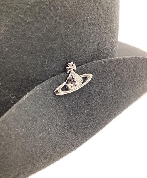 Vivienne Westwood（ヴィヴィアンウエストウッド）Vivienne Westwood (ヴィヴィアンウエストウッド) ハット ブラック サイズ:F 未使用品の古着・服飾アイテム
