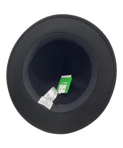 Vivienne Westwood（ヴィヴィアンウエストウッド）Vivienne Westwood (ヴィヴィアンウエストウッド) ウールハット ブラック サイズ:M~L 未使用品の古着・服飾アイテム