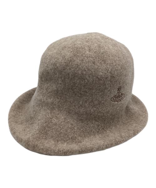 Vivienne Westwood（ヴィヴィアンウエストウッド）Vivienne Westwood (ヴィヴィアンウエストウッド) ウールハット ベージュ サイズ:S~Mの古着・服飾アイテム