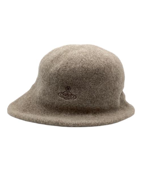 Vivienne Westwood（ヴィヴィアンウエストウッド）Vivienne Westwood (ヴィヴィアンウエストウッド) ウールハット ベージュ サイズ:S~Mの古着・服飾アイテム