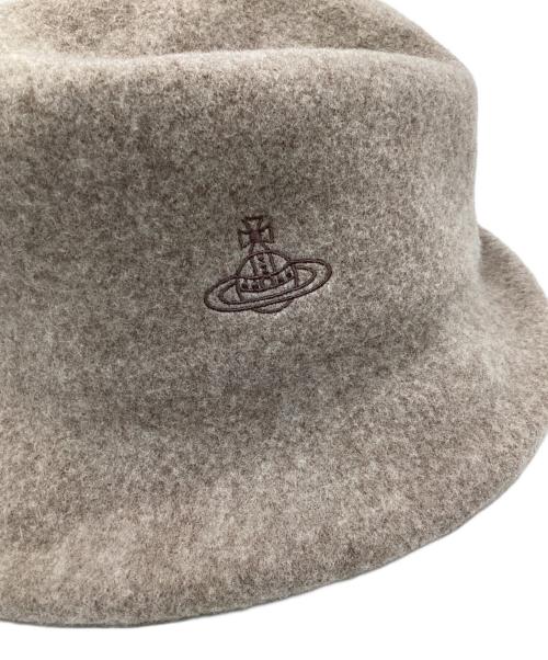 Vivienne Westwood（ヴィヴィアンウエストウッド）Vivienne Westwood (ヴィヴィアンウエストウッド) ウールハット ベージュ サイズ:S~Mの古着・服飾アイテム