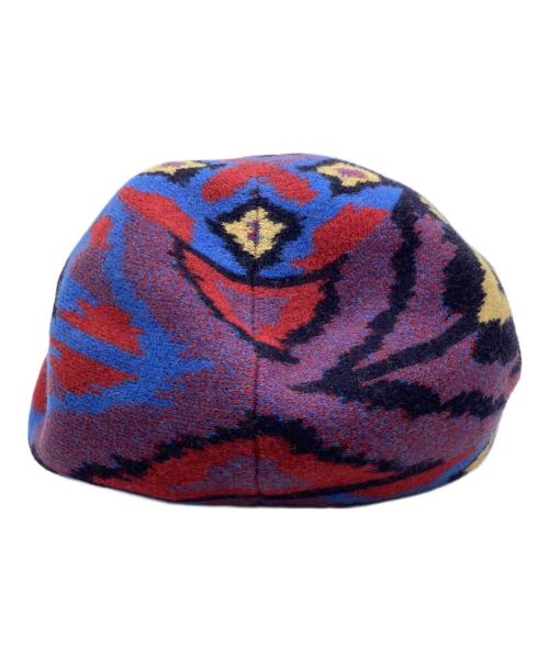 Vivienne Westwood（ヴィヴィアンウエストウッド）Vivienne Westwood (ヴィヴィアンウエストウッド) ベレー帽 ネイビー×レッド×パープル サイズ:S~Mの古着・服飾アイテム