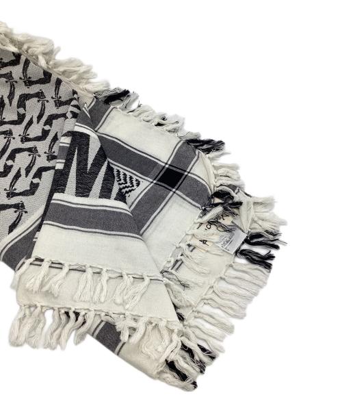 Vivienne Westwood（ヴィヴィアンウエストウッド）Vivienne Westwood (ヴィヴィアンウエストウッド) アフガンストール グレー×ブラックの古着・服飾アイテム