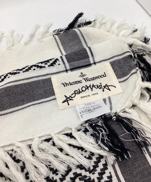 Vivienne Westwood（ヴィヴィアンウエストウッド）Vivienne Westwood (ヴィヴィアンウエストウッド) アフガンストール グレー×ブラックの古着・服飾アイテム