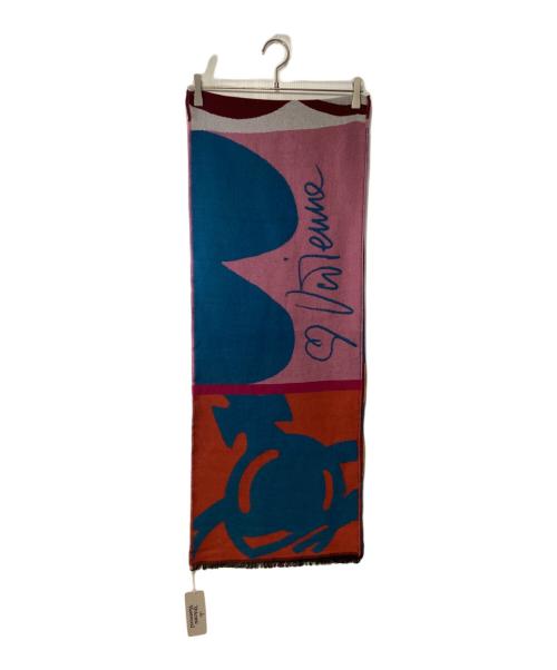 Vivienne Westwood（ヴィヴィアンウエストウッド）Vivienne Westwood (ヴィヴィアンウエストウッド) ロゴマフラー マルチカラー 未使用品の古着・服飾アイテム