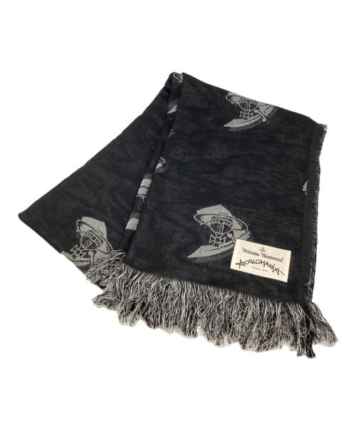 Vivienne Westwood（ヴィヴィアンウエストウッド）Vivienne Westwood (ヴィヴィアンウエストウッド) マフラー ブラックの古着・服飾アイテム