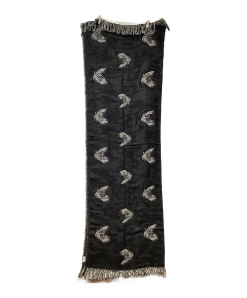 Vivienne Westwood（ヴィヴィアンウエストウッド）Vivienne Westwood (ヴィヴィアンウエストウッド) マフラー ブラックの古着・服飾アイテム