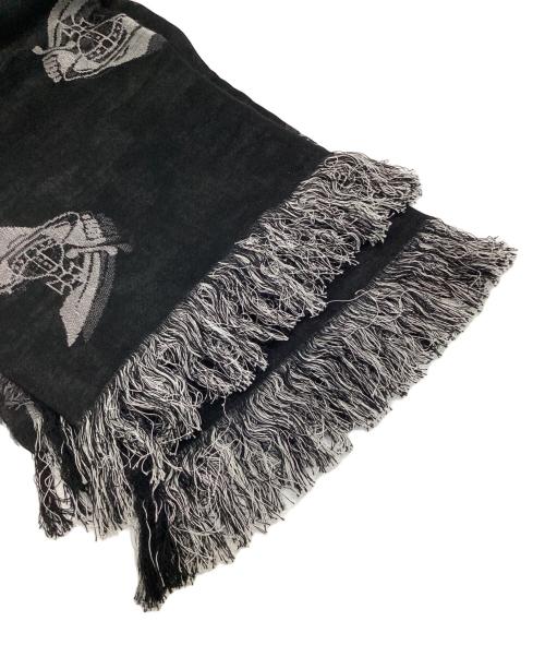 Vivienne Westwood（ヴィヴィアンウエストウッド）Vivienne Westwood (ヴィヴィアンウエストウッド) マフラー ブラックの古着・服飾アイテム