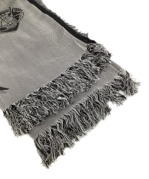 Vivienne Westwood（ヴィヴィアンウエストウッド）Vivienne Westwood (ヴィヴィアンウエストウッド) マフラー ブラックの古着・服飾アイテム