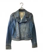 DIESELディーゼル）の古着「デニムライダースジャケット」｜インディゴ