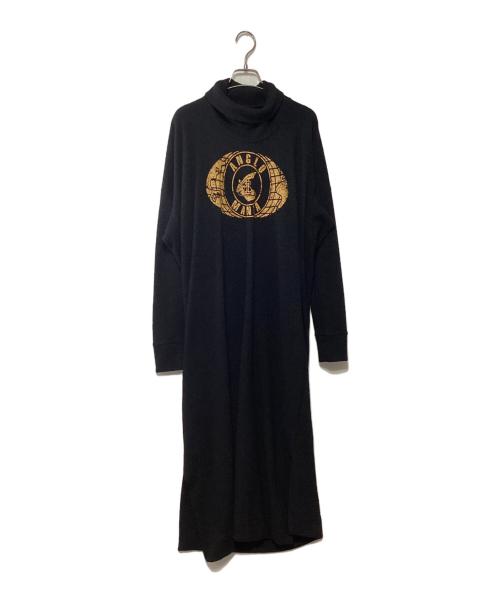 Vivienne Westwood（ヴィヴィアンウエストウッド）Vivienne Westwood (ヴィヴィアンウエストウッド) タートルネックウールワンピース ブラック サイズ:38の古着・服飾アイテム