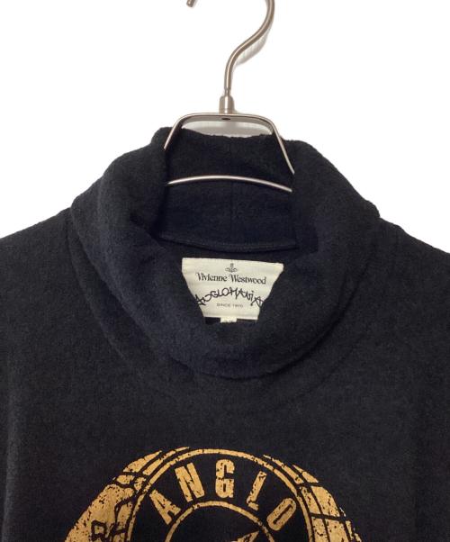 Vivienne Westwood（ヴィヴィアンウエストウッド）Vivienne Westwood (ヴィヴィアンウエストウッド) タートルネックウールワンピース ブラック サイズ:38の古着・服飾アイテム