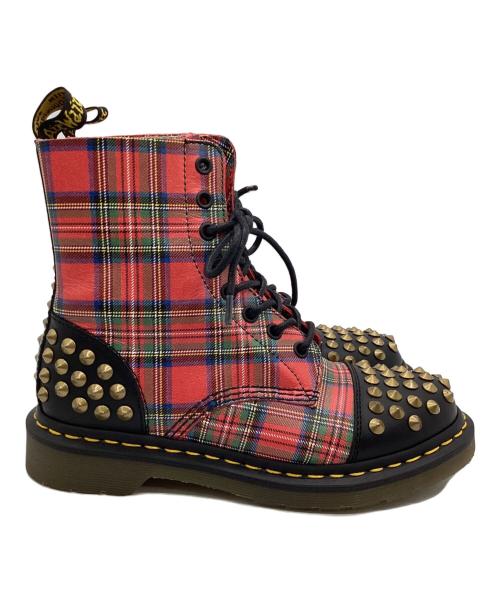 Dr.Martens（ドクターマーチン）Dr.Martens (ドクターマーチン) レースアップブーツ レッド×ブラック サイズ:UK5の古着・服飾アイテム