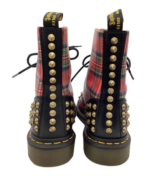 Dr.Martens（ドクターマーチン）Dr.Martens (ドクターマーチン) レースアップブーツ レッド×ブラック サイズ:UK5の古着・服飾アイテム
