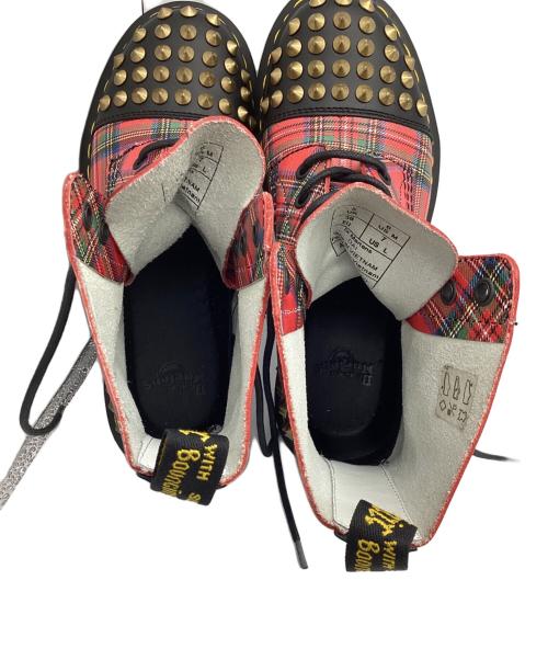 Dr.Martens（ドクターマーチン）Dr.Martens (ドクターマーチン) レースアップブーツ レッド×ブラック サイズ:UK5の古着・服飾アイテム