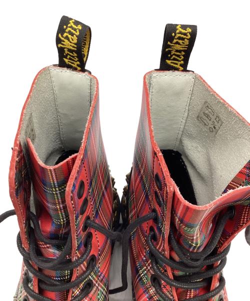 Dr.Martens（ドクターマーチン）Dr.Martens (ドクターマーチン) レースアップブーツ レッド×ブラック サイズ:UK5の古着・服飾アイテム
