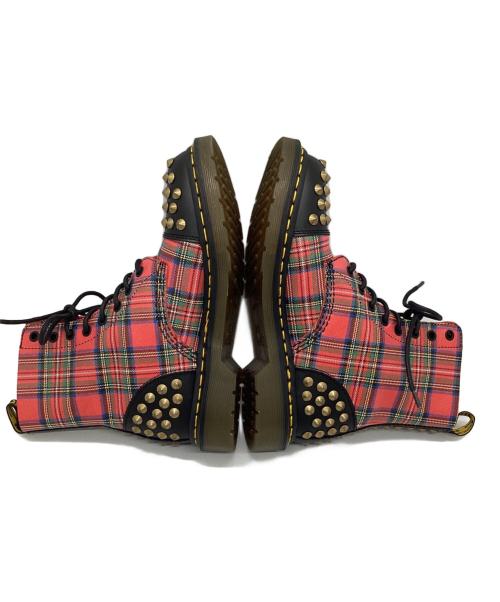 Dr.Martens（ドクターマーチン）Dr.Martens (ドクターマーチン) レースアップブーツ レッド×ブラック サイズ:UK5の古着・服飾アイテム