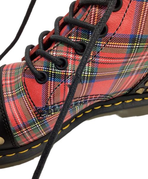 Dr.Martens（ドクターマーチン）Dr.Martens (ドクターマーチン) レースアップブーツ レッド×ブラック サイズ:UK5の古着・服飾アイテム