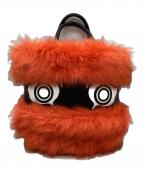 Vivienne Westwoodヴィヴィアンウエストウッド）の古着「フェイクファーショルダーバッグ　グリークアイ」｜オレンジ