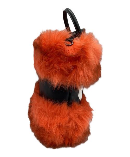 Vivienne Westwood（ヴィヴィアンウエストウッド）Vivienne Westwood (ヴィヴィアンウエストウッド) フェイクファーショルダーバッグ　グリークアイ オレンジの古着・服飾アイテム