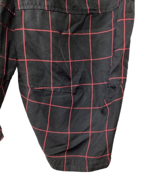 BLACK COMME des GARCONS（ブラックコムデギャルソン）BLACK COMME des GARCONS (ブラックコムデギャルソン) クロップドパンツ ブラック×レッド サイズ:Sの古着・服飾アイテム