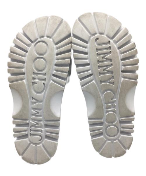 JIMMY CHOO（ジミーチュウ）JIMMY CHOO (ジミーチュウ) 厚底サンダル ホワイト サイズ:37の古着・服飾アイテム