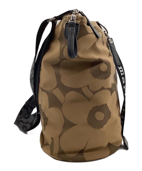 marimekko（マリメッコ）marimekko (マリメッコ) ロゴストラップショルダーバッグ ベージュの古着・服飾アイテム