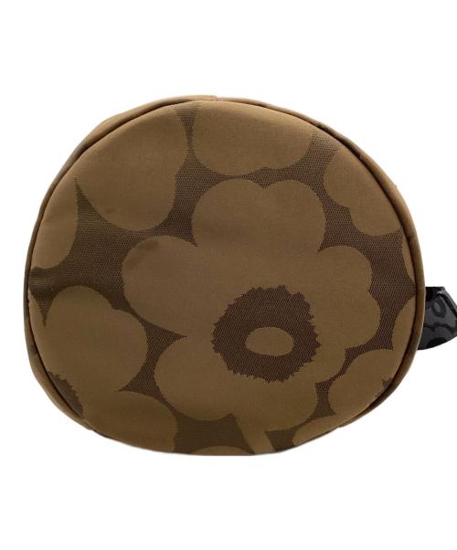 marimekko（マリメッコ）marimekko (マリメッコ) ロゴストラップショルダーバッグ ベージュの古着・服飾アイテム