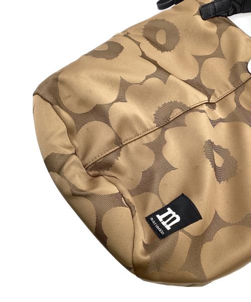 marimekko（マリメッコ）marimekko (マリメッコ) ロゴストラップショルダーバッグ ベージュの古着・服飾アイテム