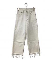 Gypsohila（ジプソフィア）の古着「クロップドデニム」｜オフホワイト