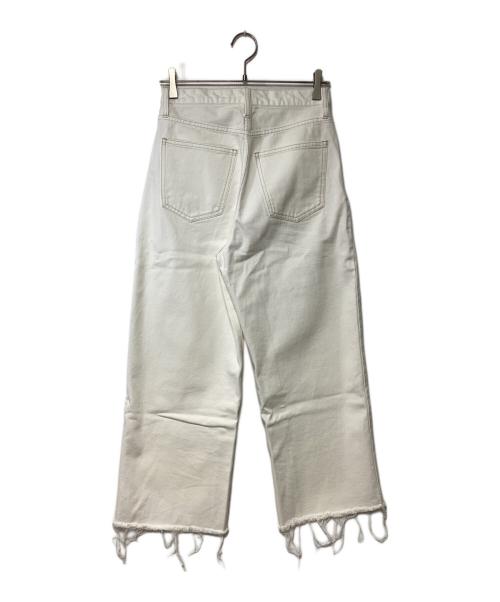 Gypsohila（ジプソフィア）Gypsohila (ジプソフィア) クロップドデニム オフホワイト サイズ:38の古着・服飾アイテム