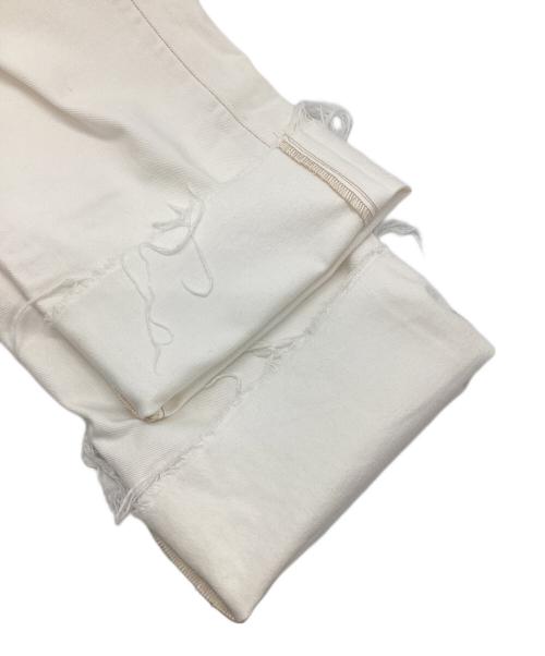 Gypsohila（ジプソフィア）Gypsohila (ジプソフィア) クロップドデニム オフホワイト サイズ:38の古着・服飾アイテム