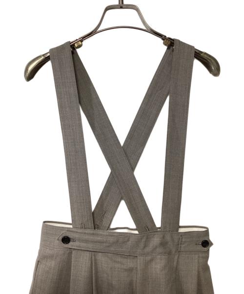 LOHEN（ローヘン）LOHEN (ローヘン) サスペンダー2タックパンツ グレー サイズ:38の古着・服飾アイテム