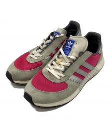 adidas（アディダス）の古着「ローカットスニーカー」｜ショッキングピンク×ライトグレー