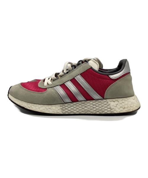 adidas（アディダス）adidas (アディダス) ローカットスニーカー ショッキングピンク×ライトグレー サイズ:9 1/2の古着・服飾アイテム