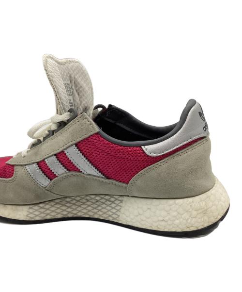 adidas（アディダス）adidas (アディダス) ローカットスニーカー ショッキングピンク×ライトグレー サイズ:9 1/2の古着・服飾アイテム