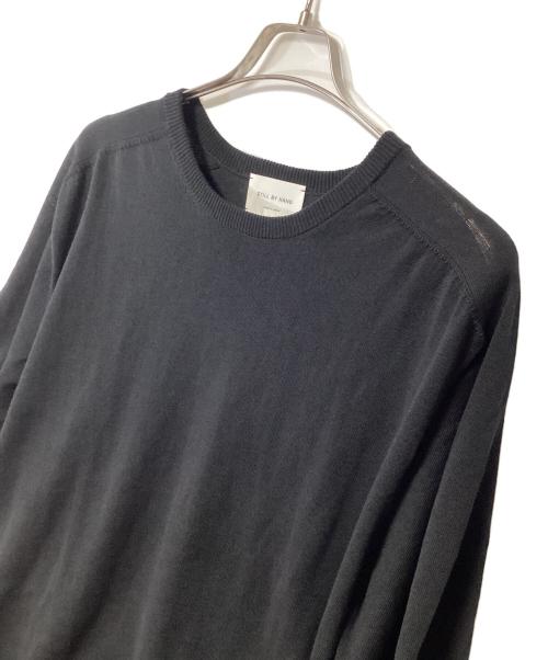 STILL BY HAND（スティルバイハンド）STILL BY HAND (スティルバイハンド) Half sleeve knit t-shirt ブラック サイズ:50の古着・服飾アイテム