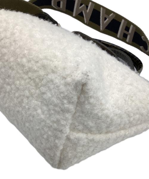 LONGCHAMP（ロンシャン）LONGCHAMP (ロンシャン) 2WAYショルダーバッグ アイボリー×カーキの古着・服飾アイテム