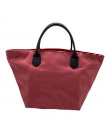 Herve Chapelier（エルベシャプリエ）の古着「ハンドバッグ」｜ピンク×ブラック