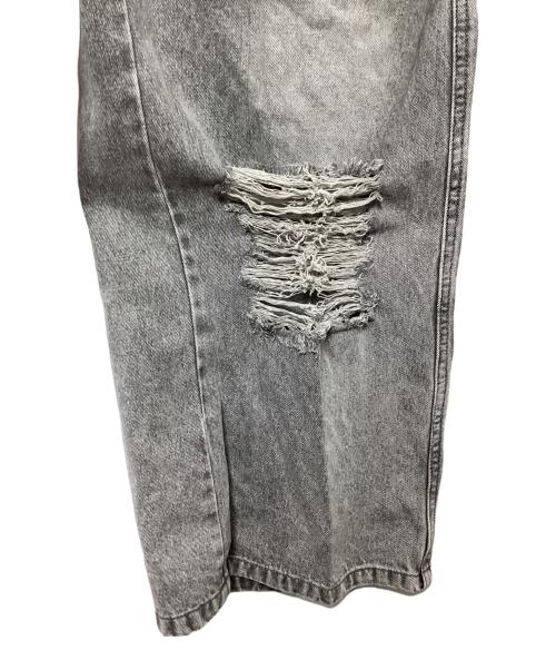 THE TOE（ザ・トゥー）THE TOE (ザ・トゥー) LexingtonDoubleBeltDenimPants グレー サイズ:Mの古着・服飾アイテム