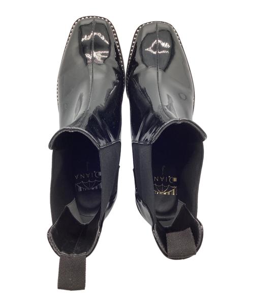 DIANA（ダイアナ）DIANA (ダイアナ) サイドゴアショートブーツ ブラック サイズ:23の古着・服飾アイテム