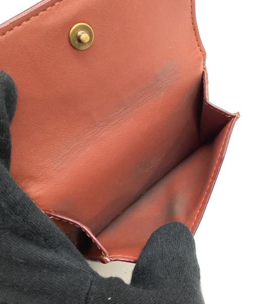 COACH（コーチ）COACH (コーチ) ミニ トライフォールド ウォレット ベージュ×ブラウンの古着・服飾アイテム