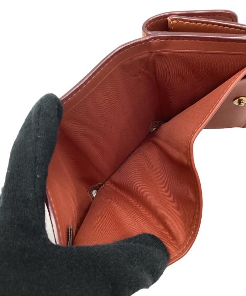 COACH（コーチ）COACH (コーチ) ミニ トライフォールド ウォレット ベージュ×ブラウンの古着・服飾アイテム