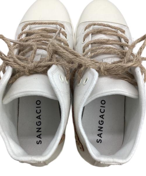 Sangacio（サンガッチョ）Sangacio (サンガッチョ) にゅ～ず ORGANIC HI アイボリー サイズ:24.5 未使用品の古着・服飾アイテム