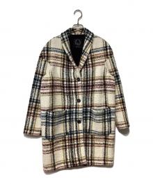 T JACKET（ティジャケット）の古着「チェスターコート」｜ホワイト×ネイビー×レッド