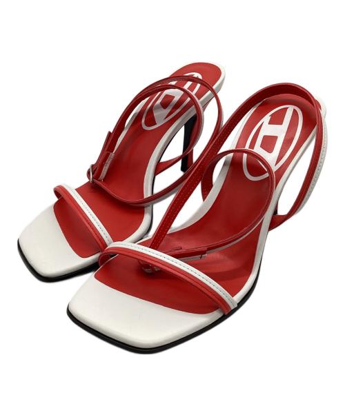 DIESEL（ディーゼル）DIESEL (ディーゼル) サンダル　	SA-ALHENA レッド×ホワイト サイズ:37の古着・服飾アイテム