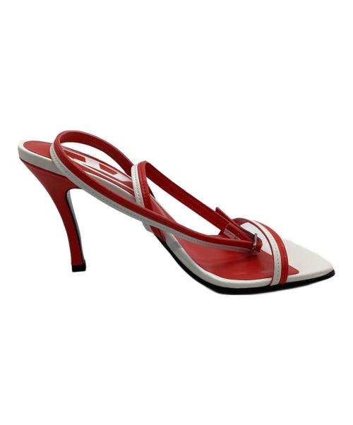 DIESEL（ディーゼル）DIESEL (ディーゼル) サンダル　	SA-ALHENA レッド×ホワイト サイズ:37の古着・服飾アイテム