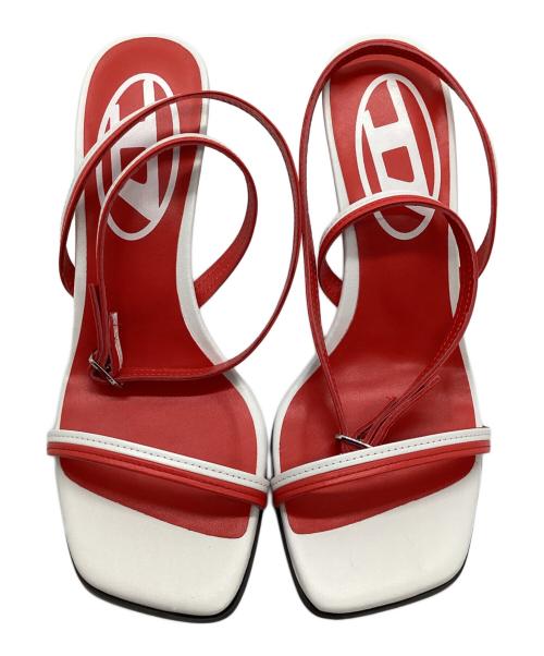 DIESEL（ディーゼル）DIESEL (ディーゼル) サンダル　	SA-ALHENA レッド×ホワイト サイズ:37の古着・服飾アイテム