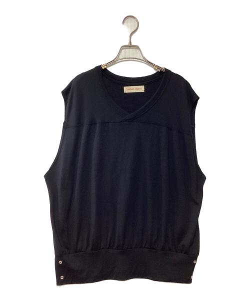 barbell object（バーベルオブジェクト）barbell object (バーベルオブジェクト) ノースリーブカットソー ブラック サイズ:Fの古着・服飾アイテム