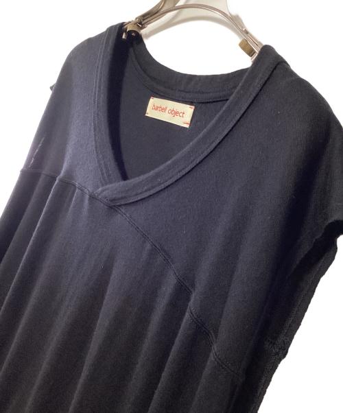 barbell object（バーベルオブジェクト）barbell object (バーベルオブジェクト) ノースリーブカットソー ブラック サイズ:Fの古着・服飾アイテム